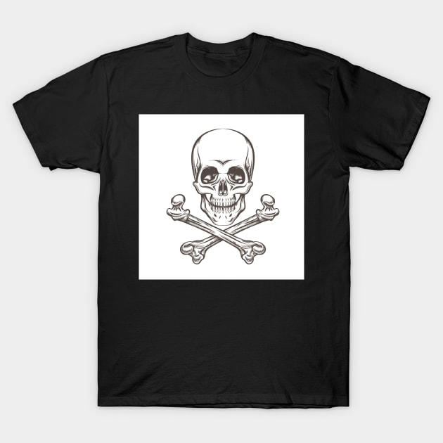 Skull and Bones T-Shirt by devaleta